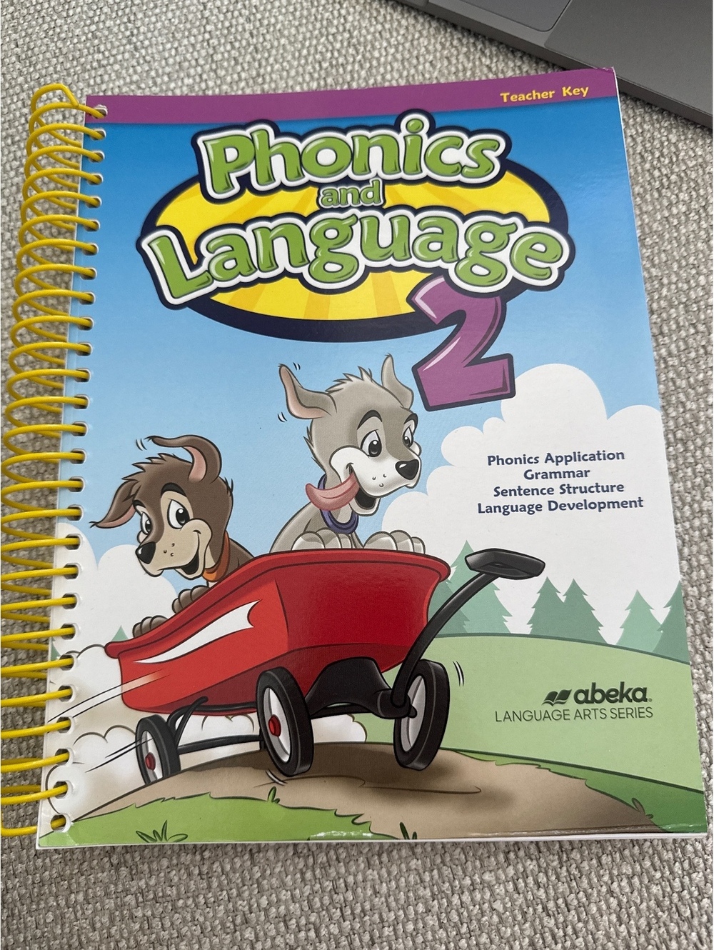 Abeka Phonics and Language 2 Teacher Key Grade 2 Spiral 1st Edition